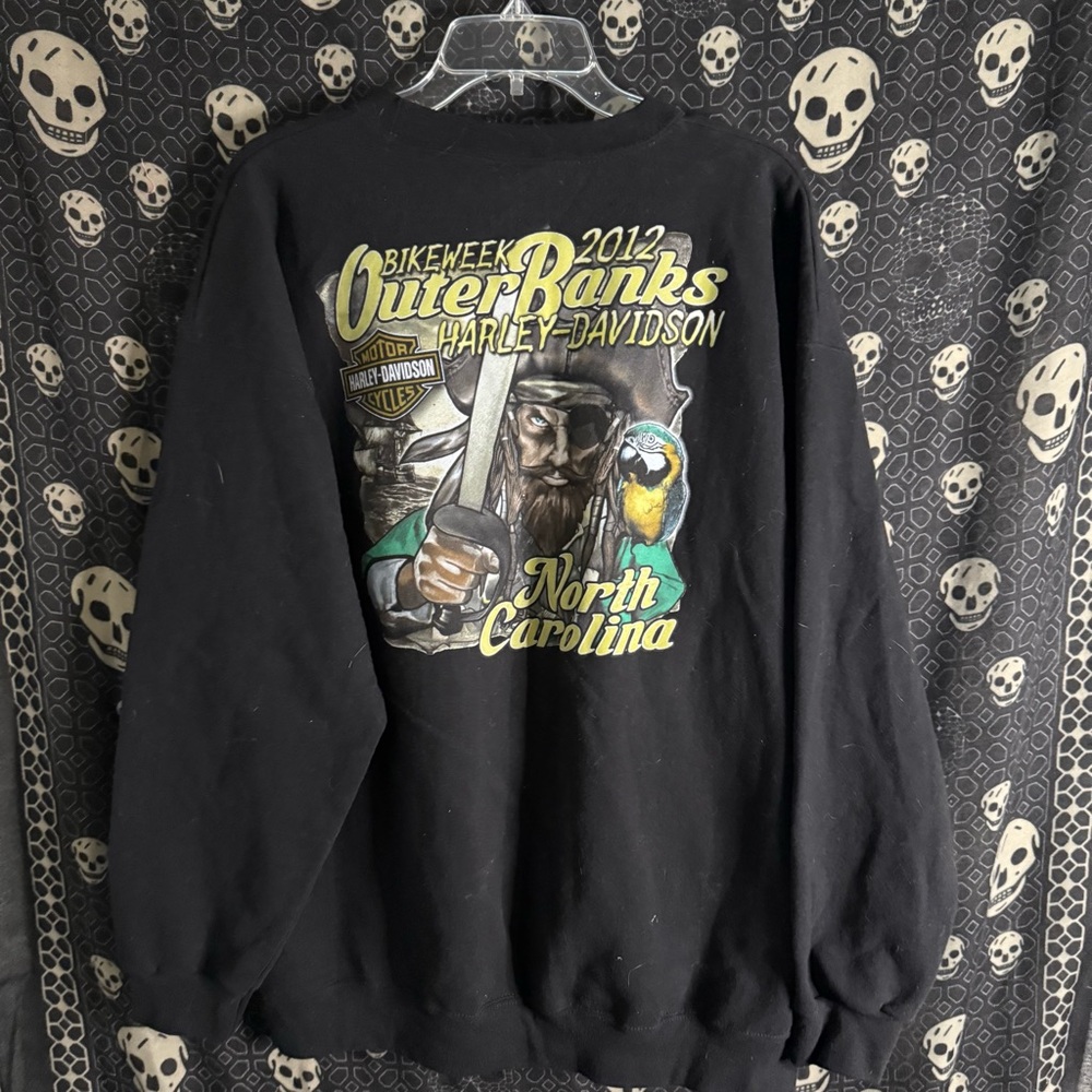 Harley-Davidson Black Outer Banks Graphic Sweater